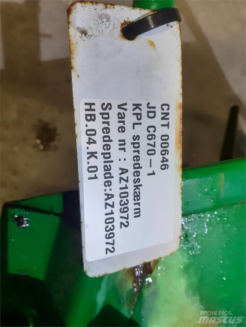 John Deere C670 Accessori per mietitrebbiatrici
