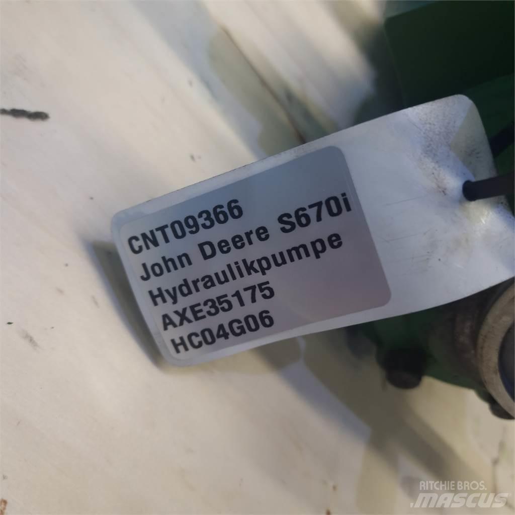 John Deere S670 Componenti idrauliche
