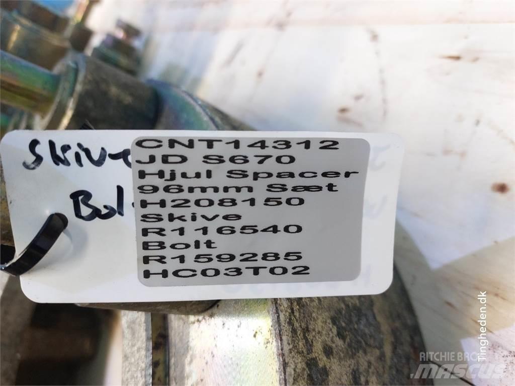 John Deere S670 Pneumatici, ruote e cerchioni