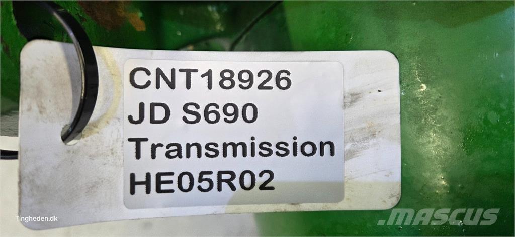 John Deere S690 Trasmissione