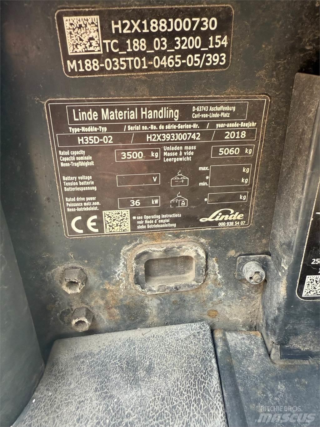 Linde H35D Carrelli elevatori diesel