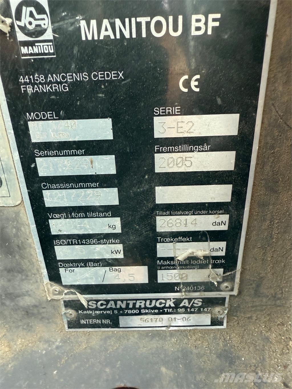 Manitou MT1740 Sollevatori telescopici