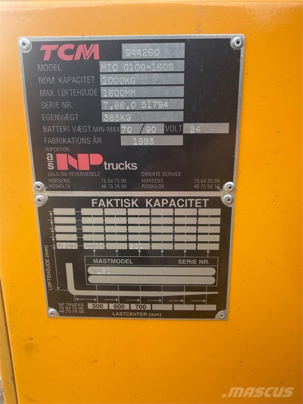 MIC 1000kg Stoccatori manuali