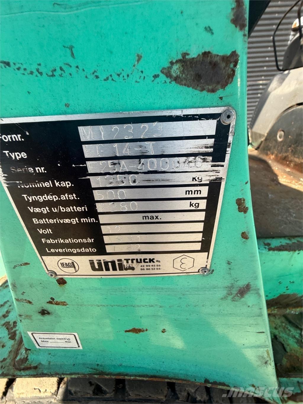 Mitsubishi FG14 Carrelli elevatori GPL