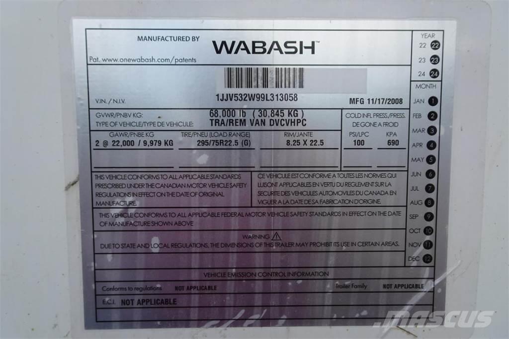 Wabash DVCVHPC Rimorchi cassonati
