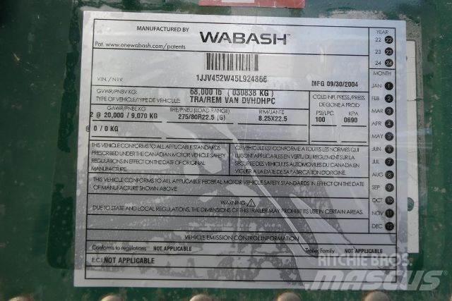 Wabash DVHDHPC Rimorchi cassonati