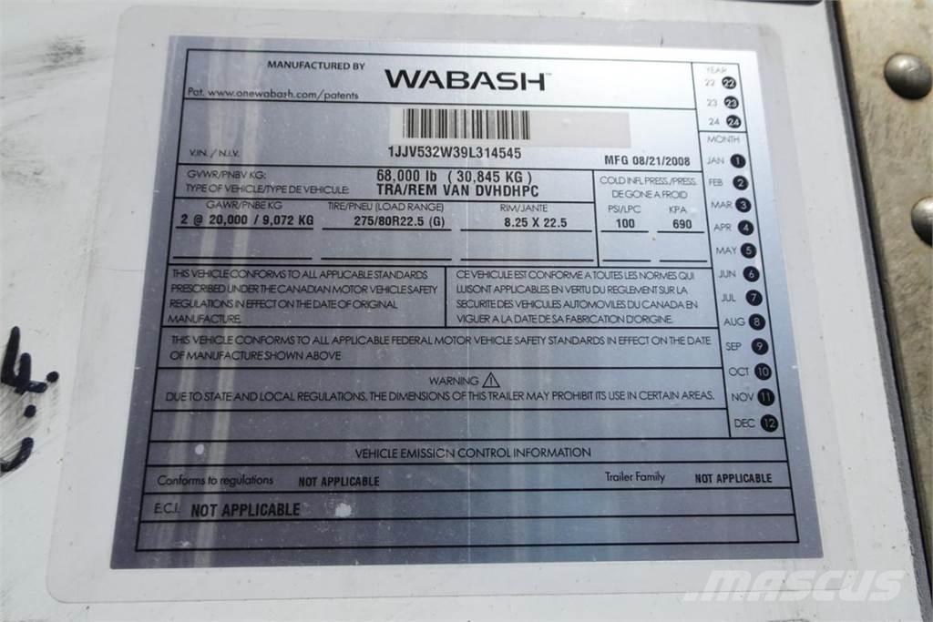 Wabash DVHDHPC Rimorchi cassonati