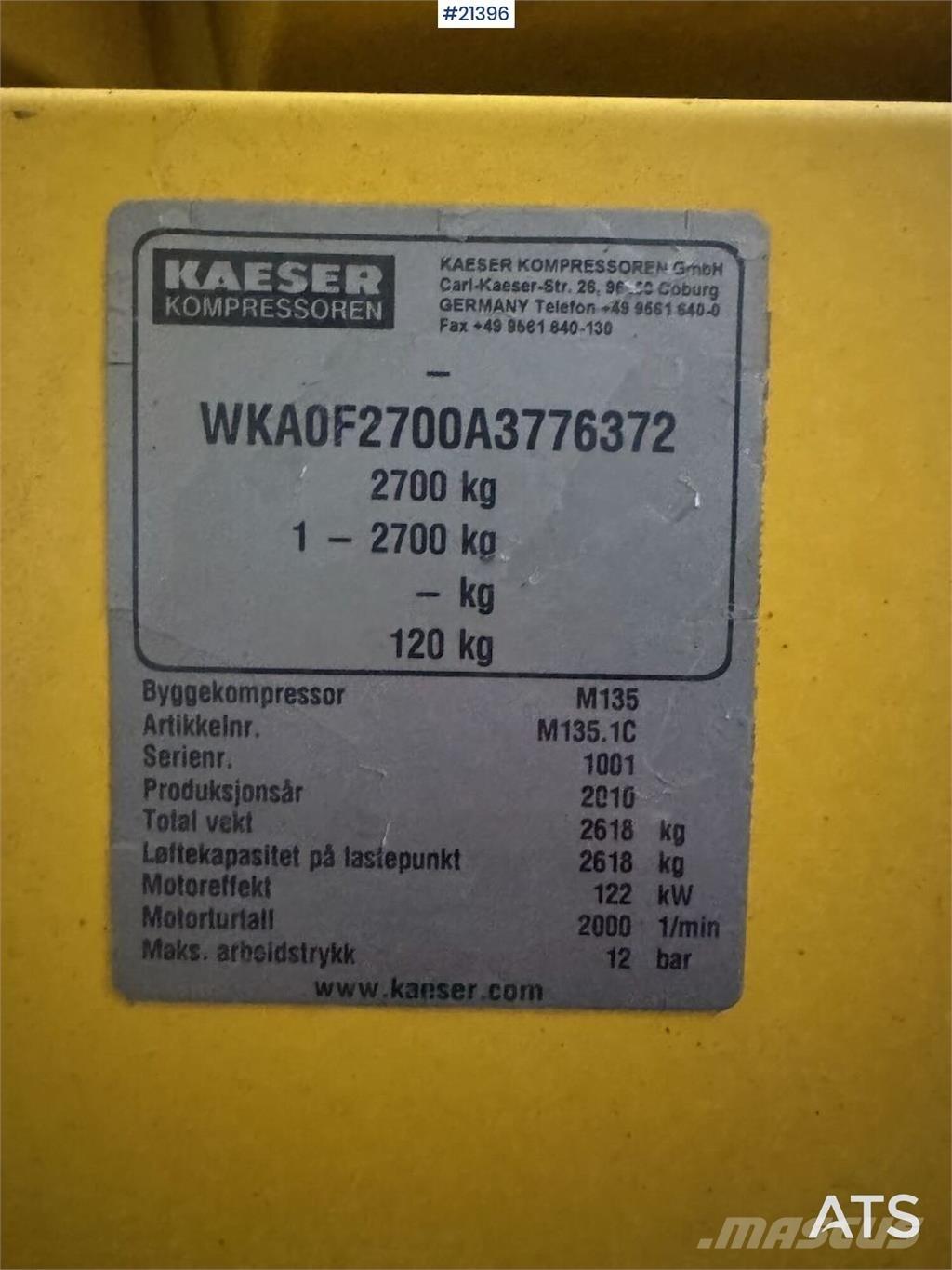 Kaeser M135 Compressori