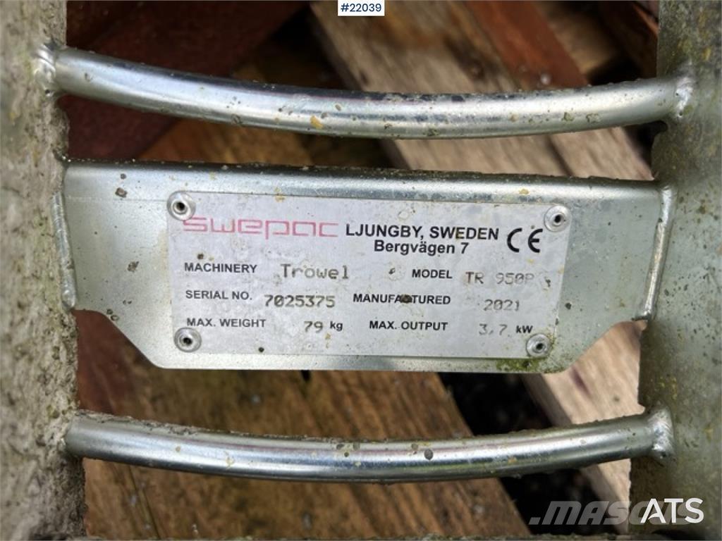 Swepac TR 950R Accessori per Calcestruzzo