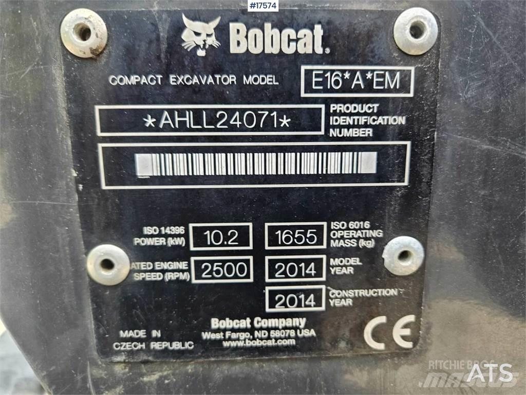 Bobcat E16 Miniescavatori