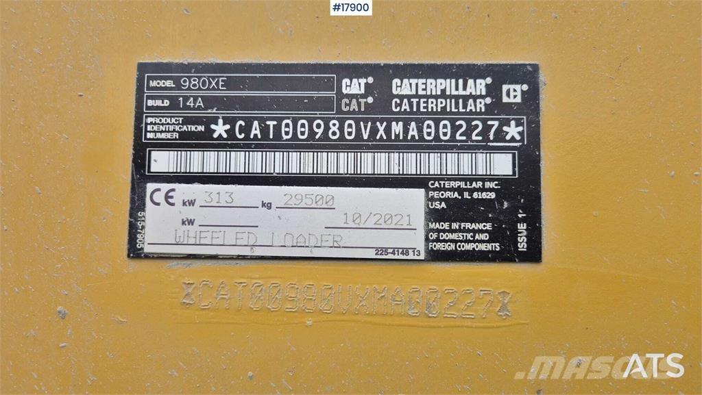 CAT 980 XE Pale gommate