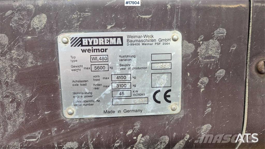 Hydrema WL 480 Pale gommate