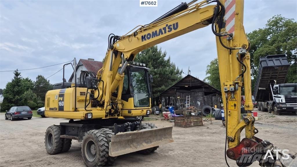 Komatsu PW 160 Escavatori gommati