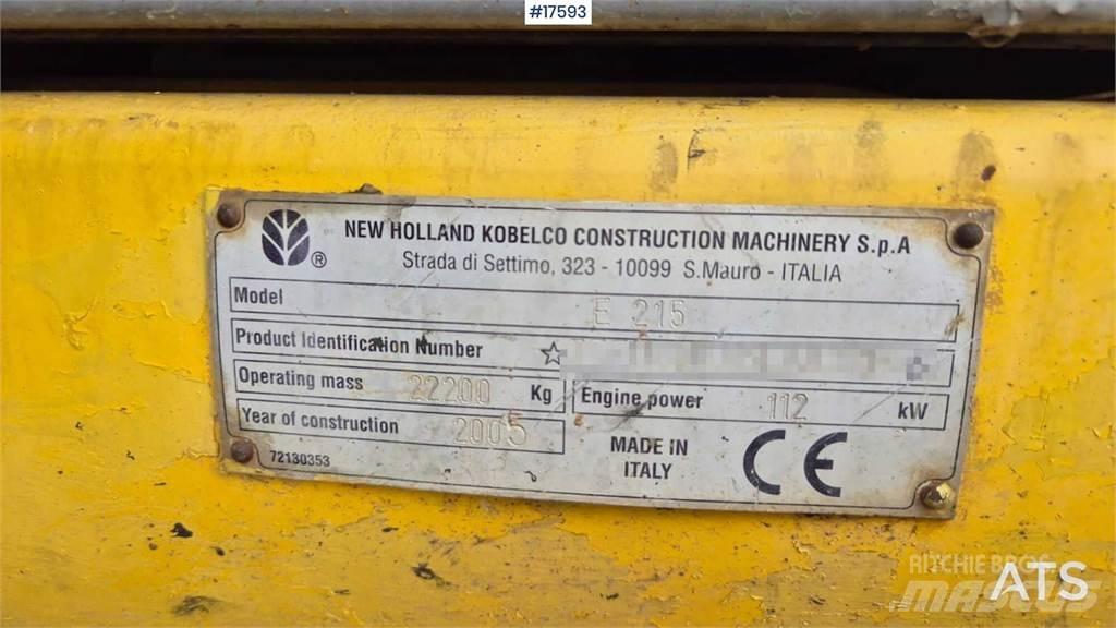 New Holland E215 Escavatori cingolati
