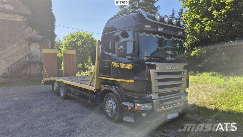 Scania R420 Autocarro pianale / argano