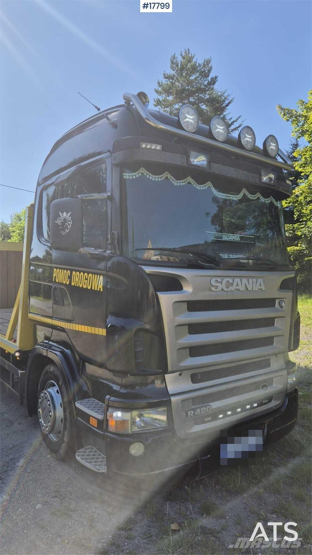 Scania R420 Autocarro pianale / argano