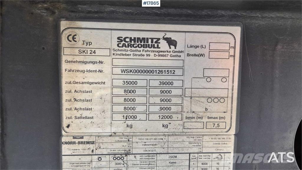 Schmitz SKI 24 7.2 Semirimorchi a cassone ribaltabile