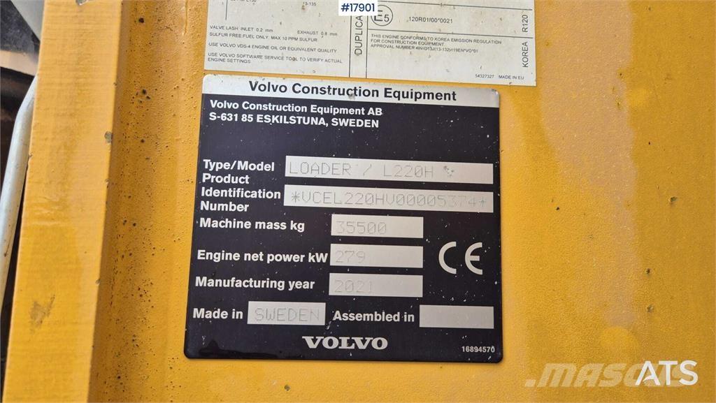 Volvo L220H Pale gommate