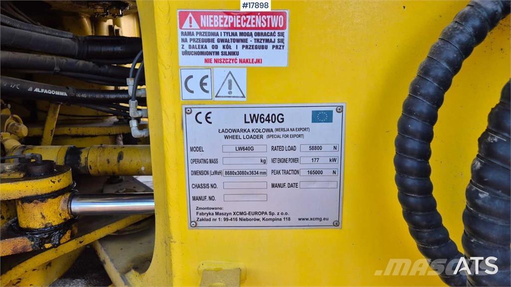 XCMG LW 640 G Pale gommate