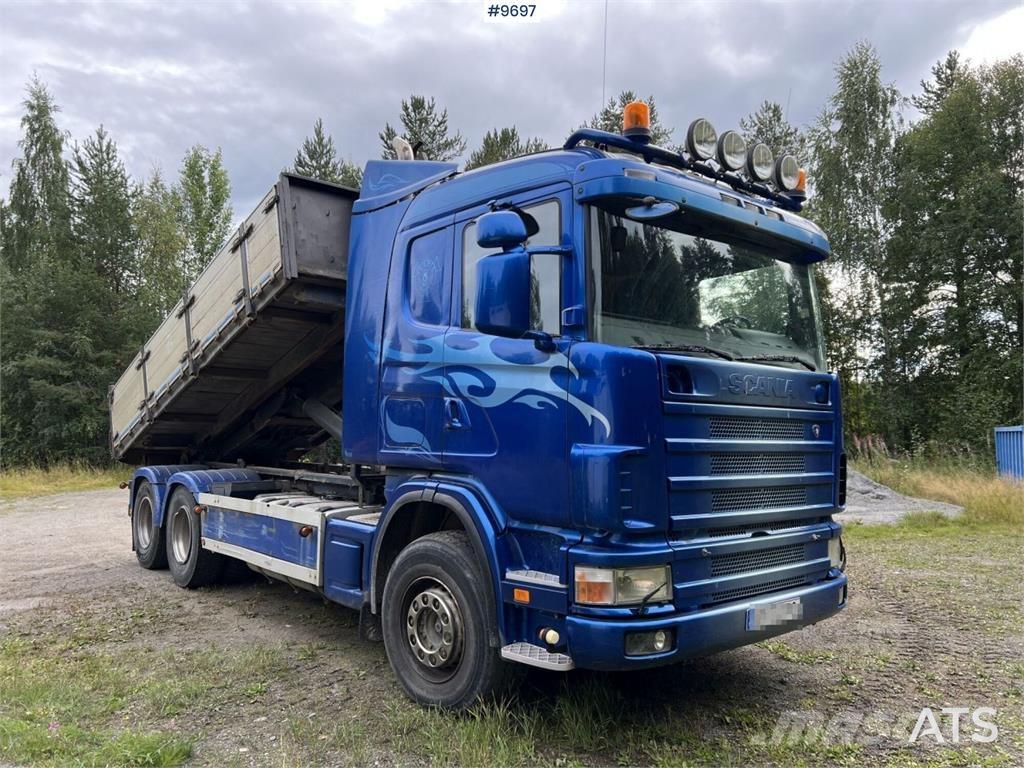 Scania R124GB6X4NB470 Camion con gancio di sollevamento