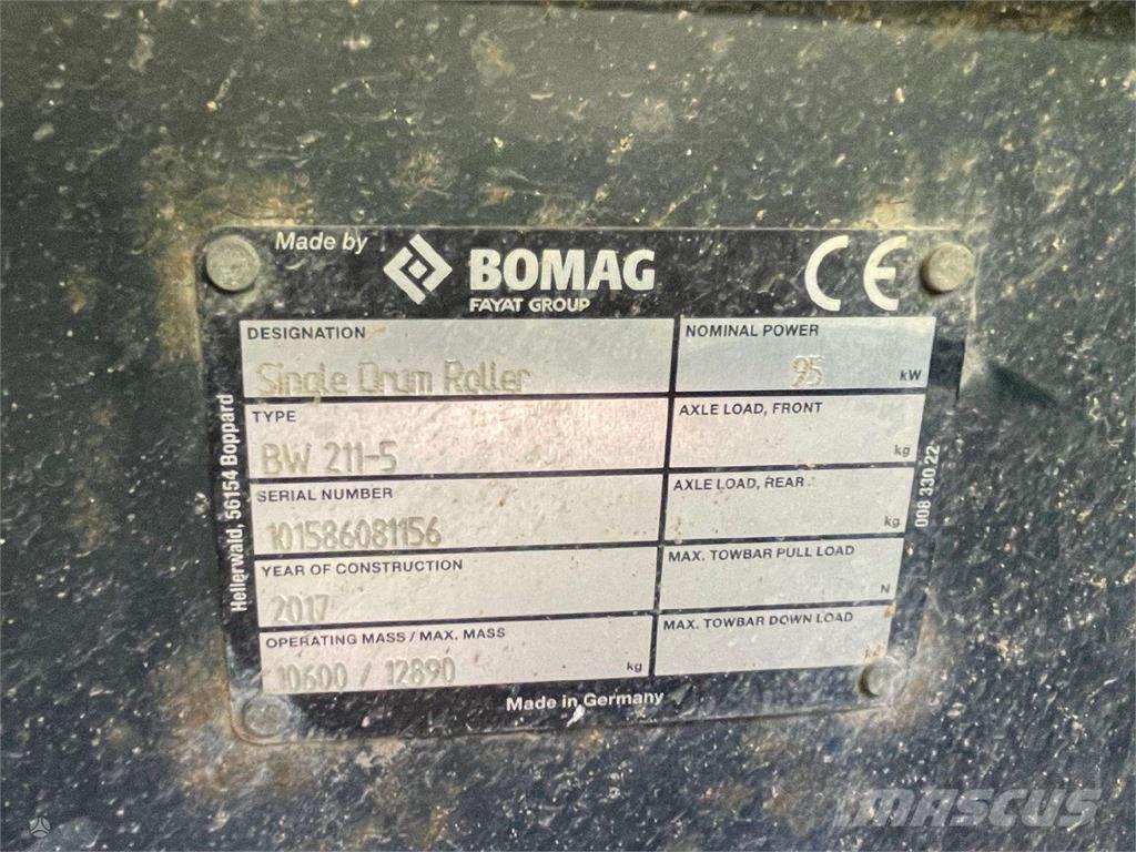 Bomag BW 211-5 Rulli monotamburo