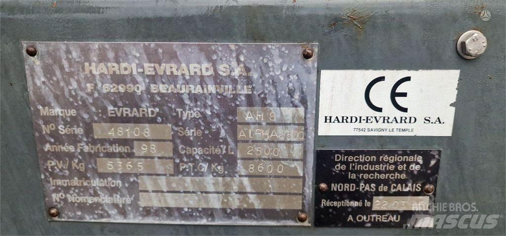 Evrard HARDI Irroratrici semoventi