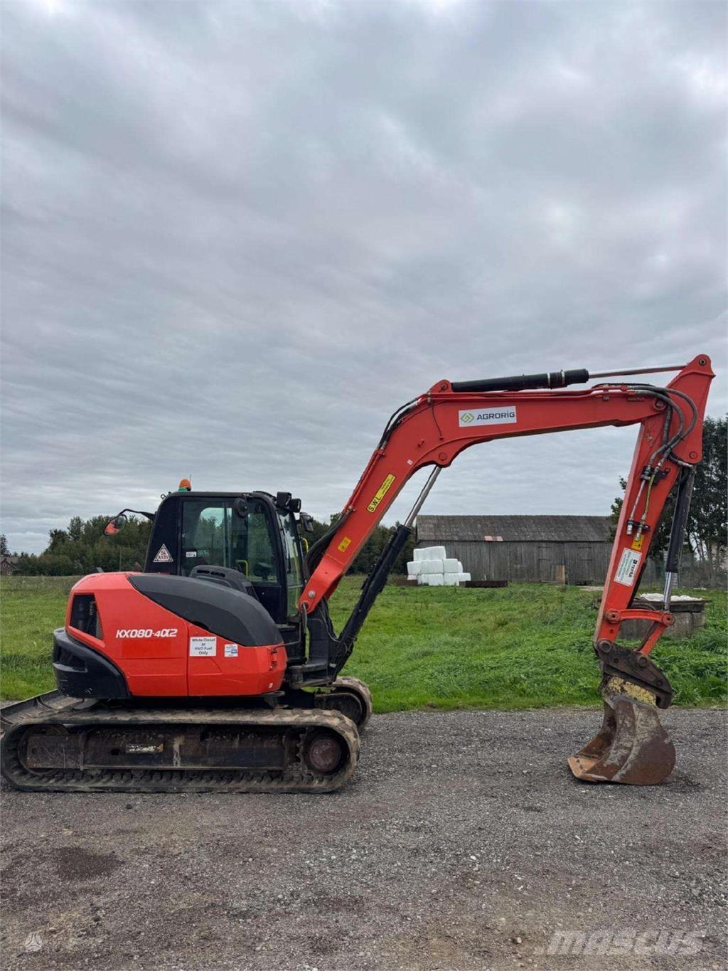 Kubota KX080-4a Escavatori cingolati