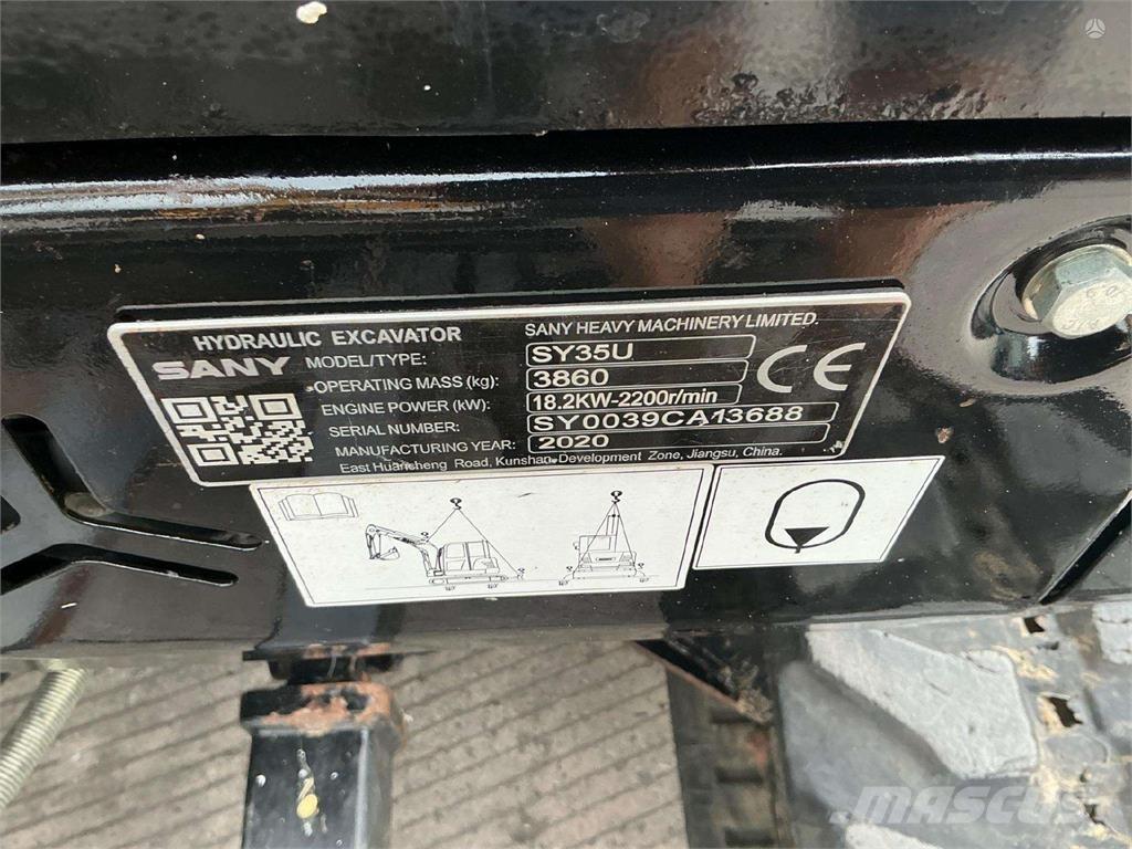 Sany SY35U Escavatori cingolati