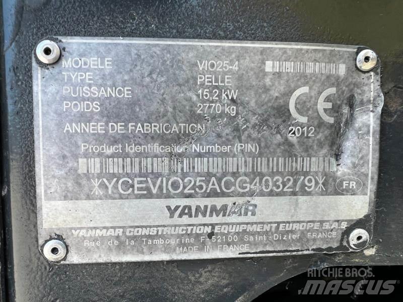 Yanmar ViO25 Miniescavatori