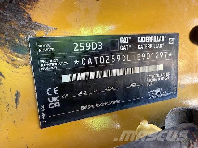 CAT 259D3 Mini Pale Gommate