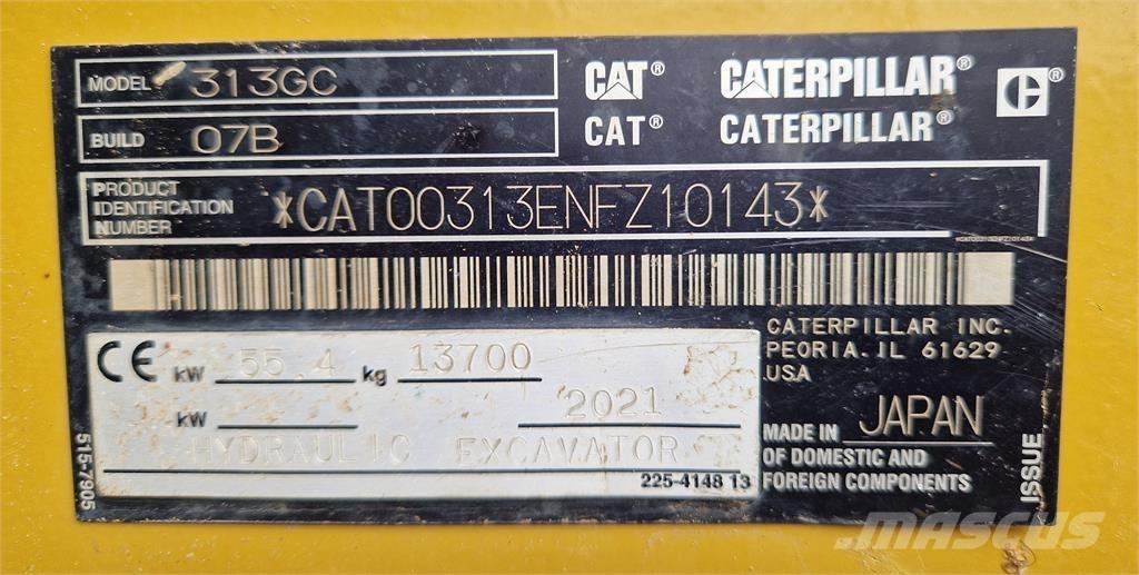 CAT 313GC Escavatori cingolati
