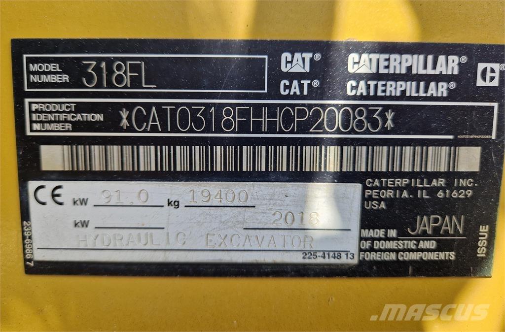 CAT 318FL Escavatori cingolati