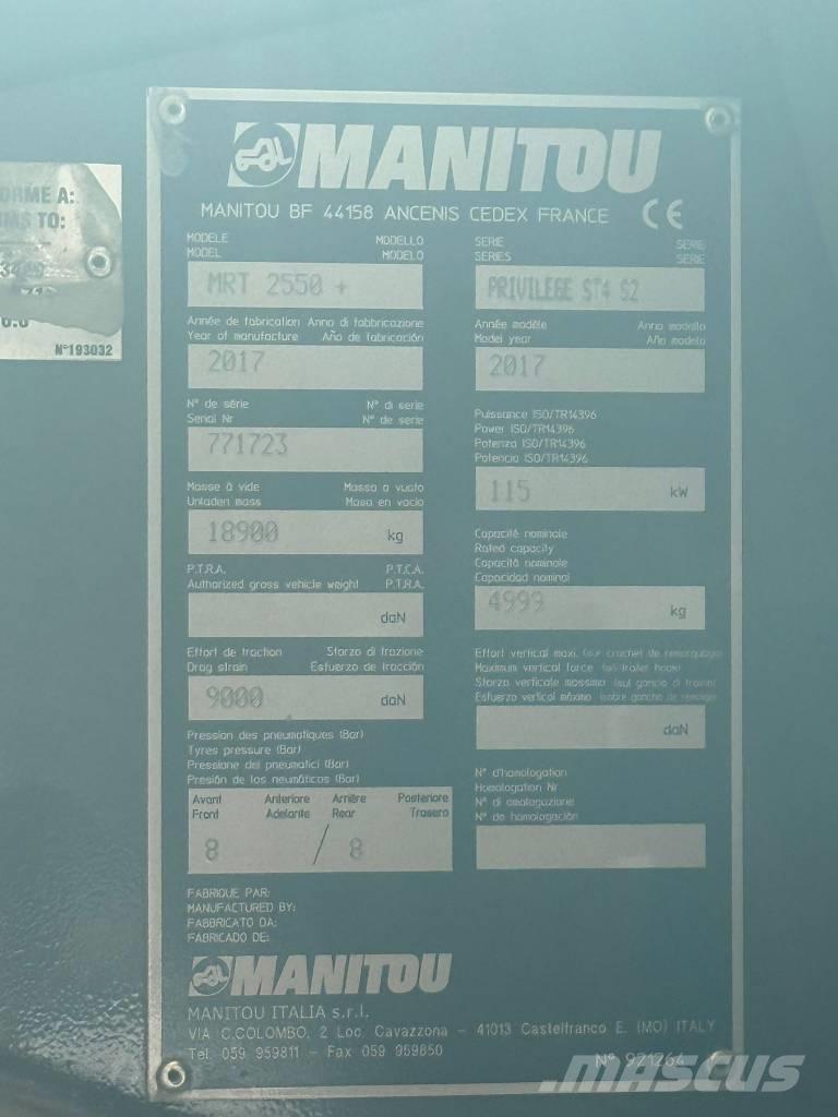 Manitou MRT 2550 Sollevatori telescopici
