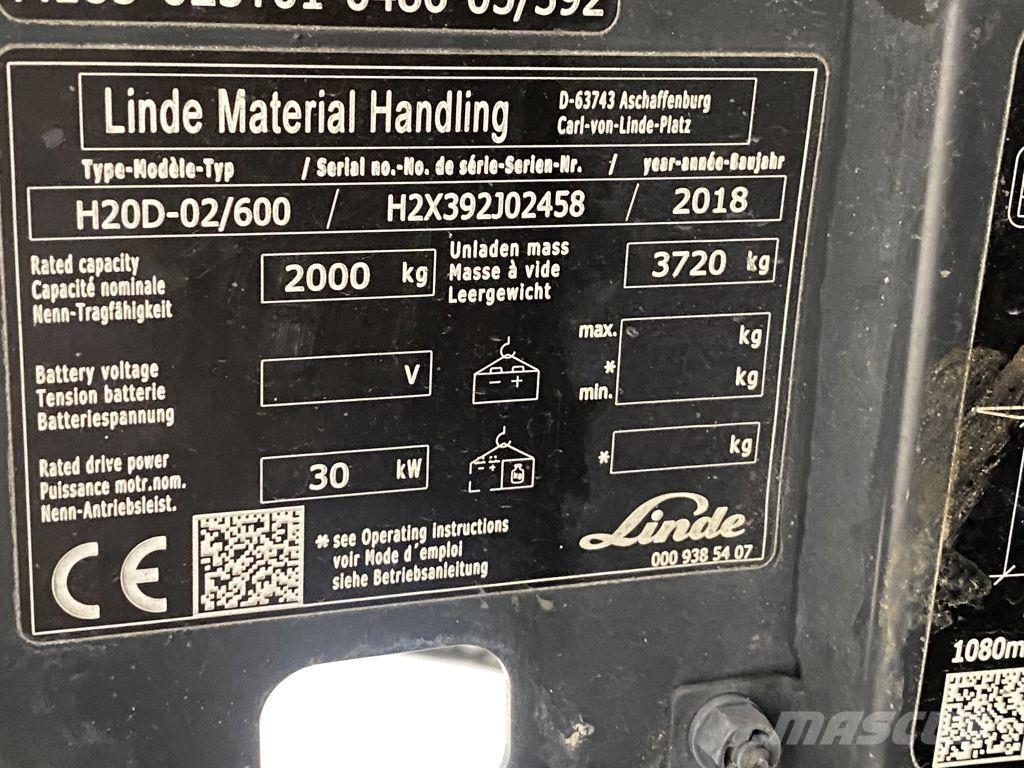 Linde H20D-02/600 Carrelli elevatori diesel
