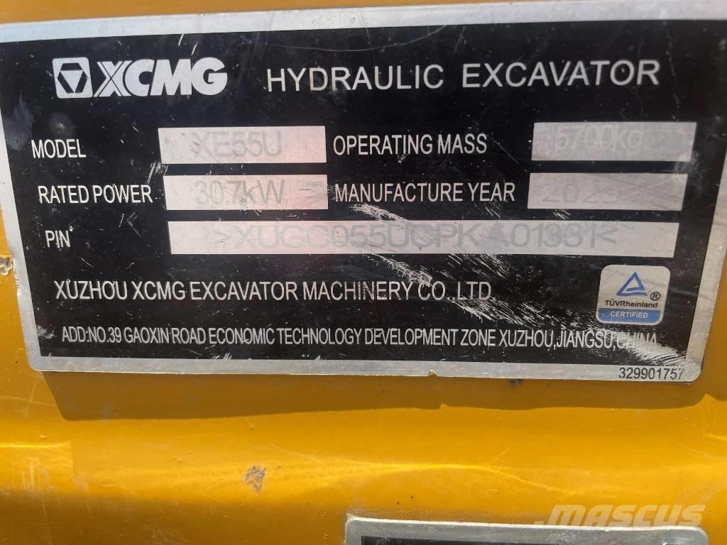 XCMG XE 55 U Miniescavatori