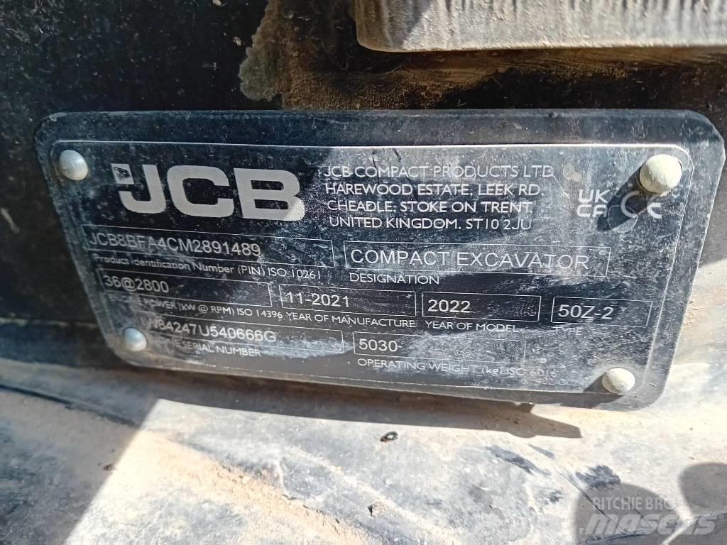 JCB 50 Z-2 Miniescavatori
