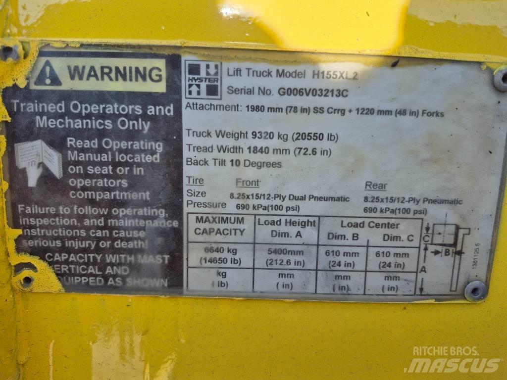 Hyster H 155 XL 2 Carrelli elevatori-Altro
