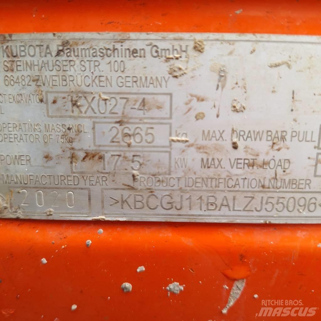 Kubota KX 027-4 Miniescavatori