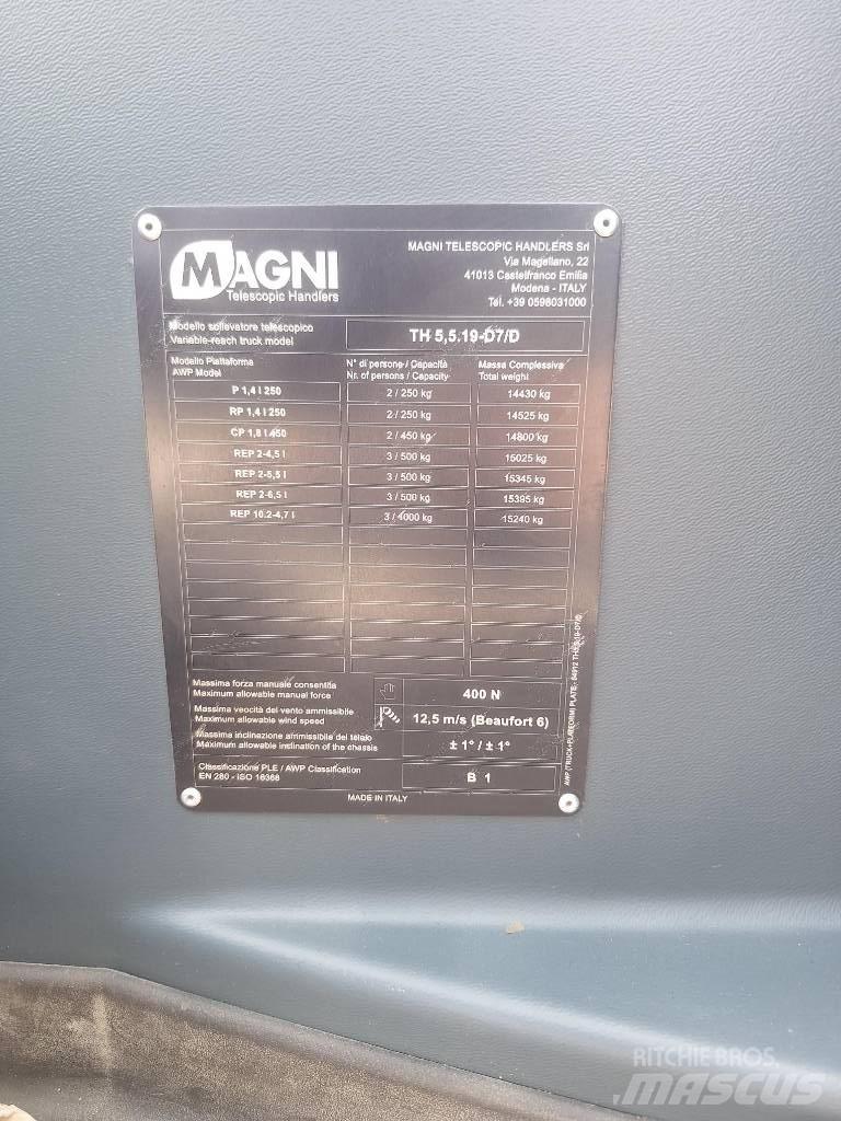 Magni TH 5.5 19 P Sollevatori telescopici