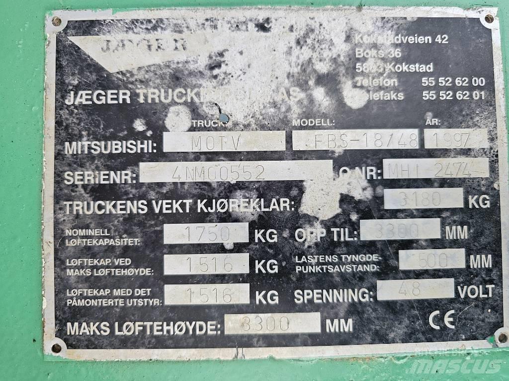 Mitsubishi FBS 18/48 Carrelli elevatori elettrici