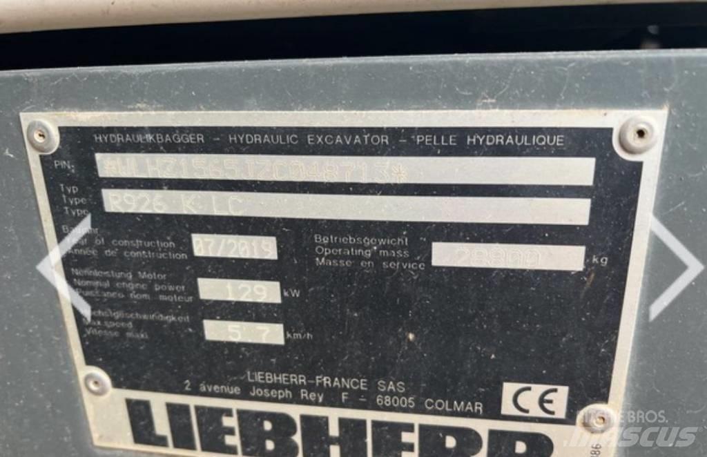 Liebherr R 926 KLC Escavatori cingolati