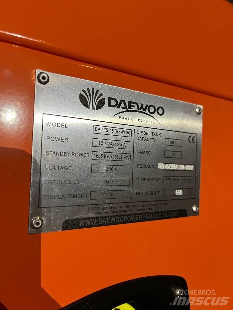Daewoo Dagfs15-15 Generatori diesel