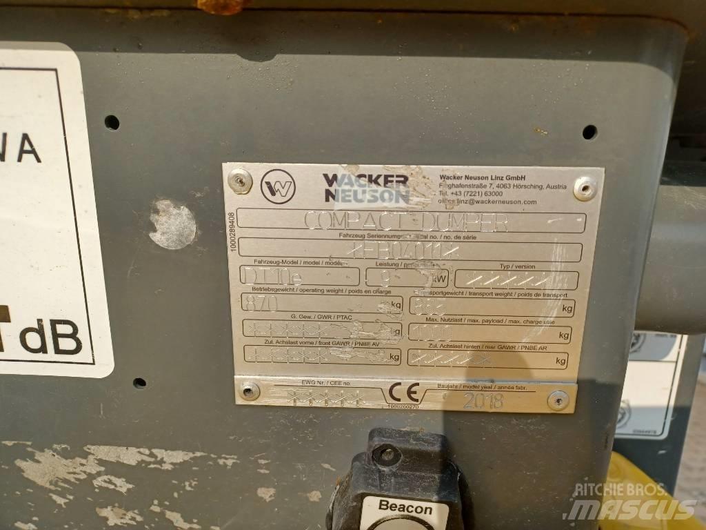 Wacker Neuson DT10e Dumper cingolati