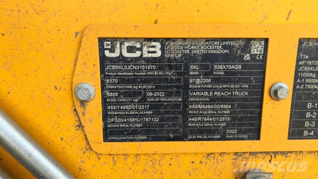 JCB 538-70 Sollevatori telescopici per agricoltura