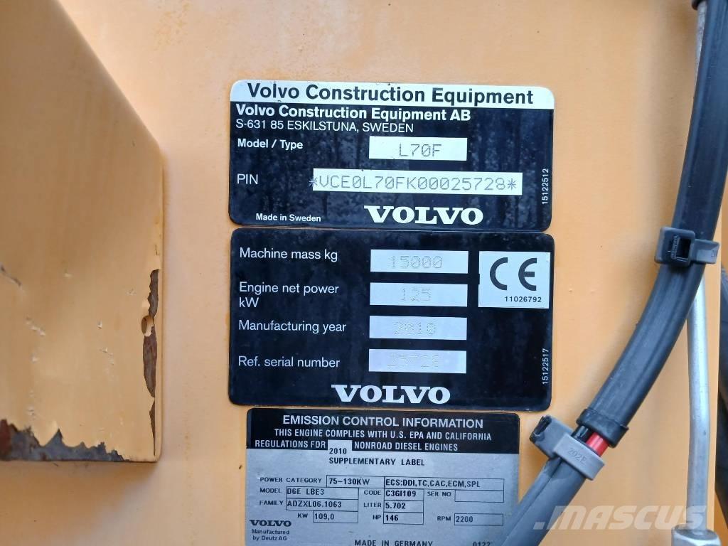 Volvo L70 F ''SÅLD'' Pale gommate