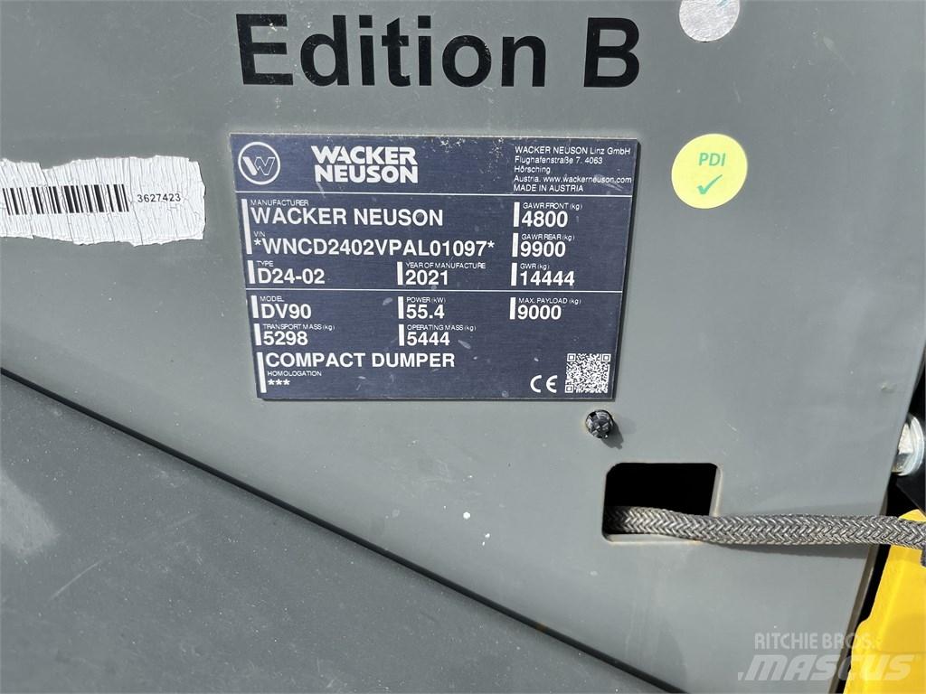 Wacker Neuson DV 90 Dumper a telaio rigido