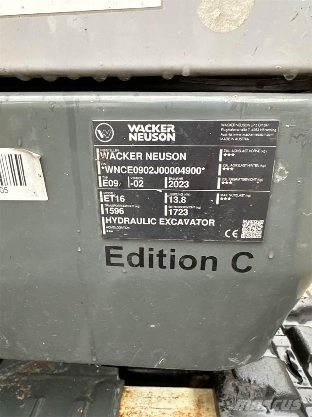 Wacker Neuson ET16 Escavatori cingolati