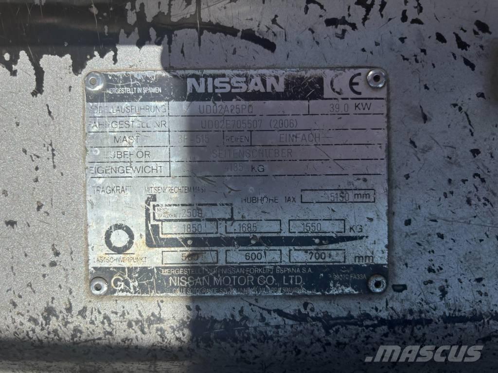 Nissan UD02A25PQ Carrelli elevatori GPL