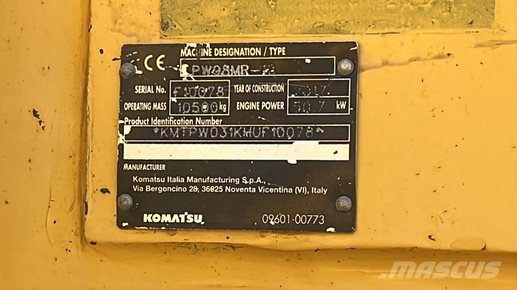 Komatsu PW 98 MR Escavatori gommati
