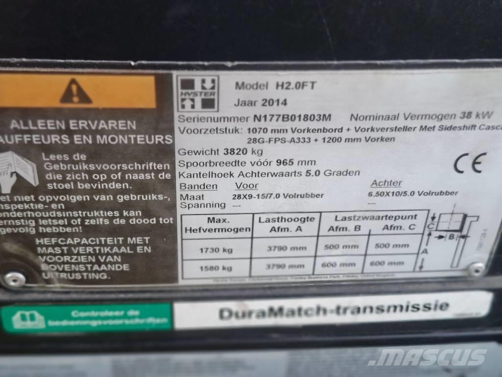 Hyster H 2.0 FT Carrelli elevatori GPL